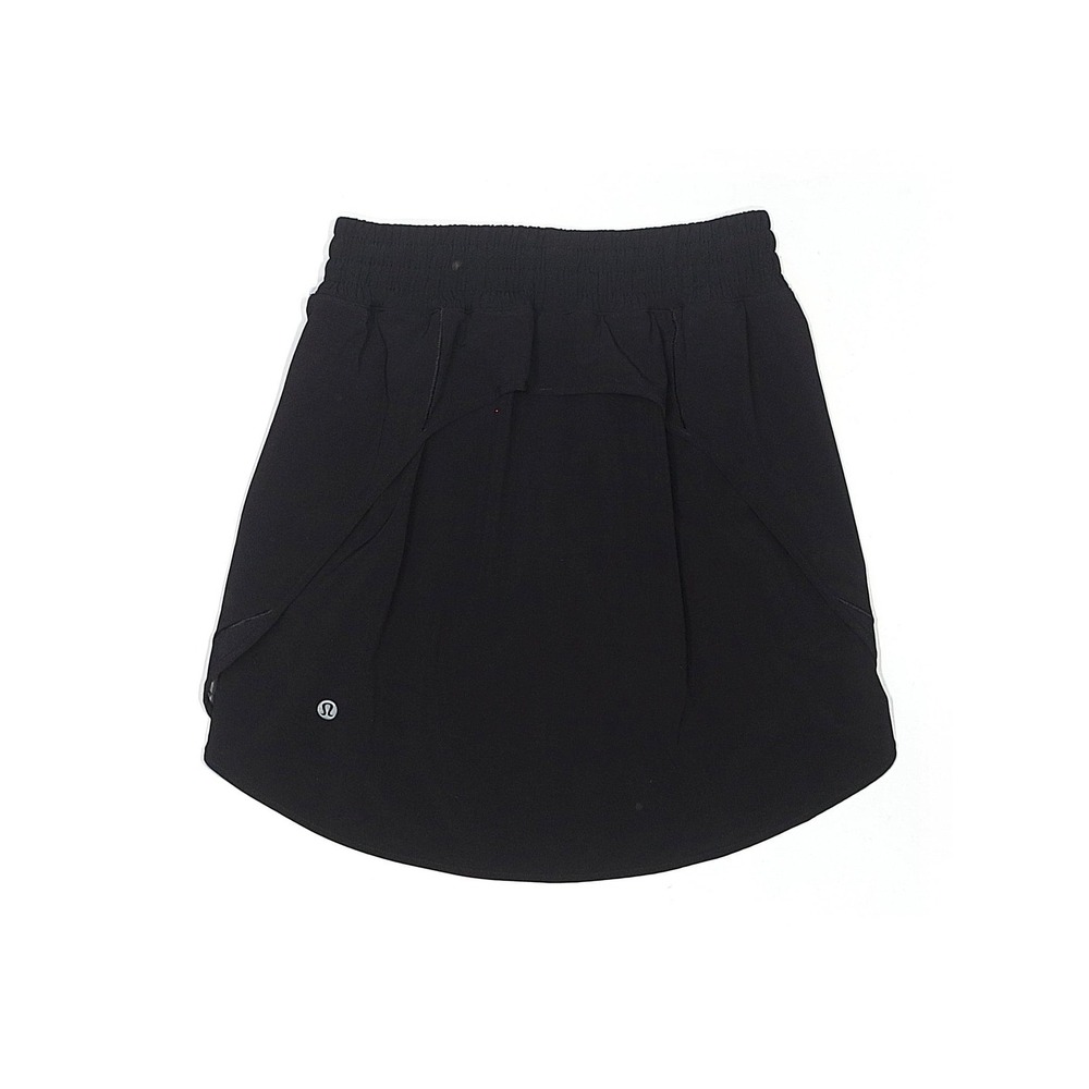 Lululemon Black Athletic Skort with Mesh Trim and Built-in Shorts Size 4 - Picture 4 of 16